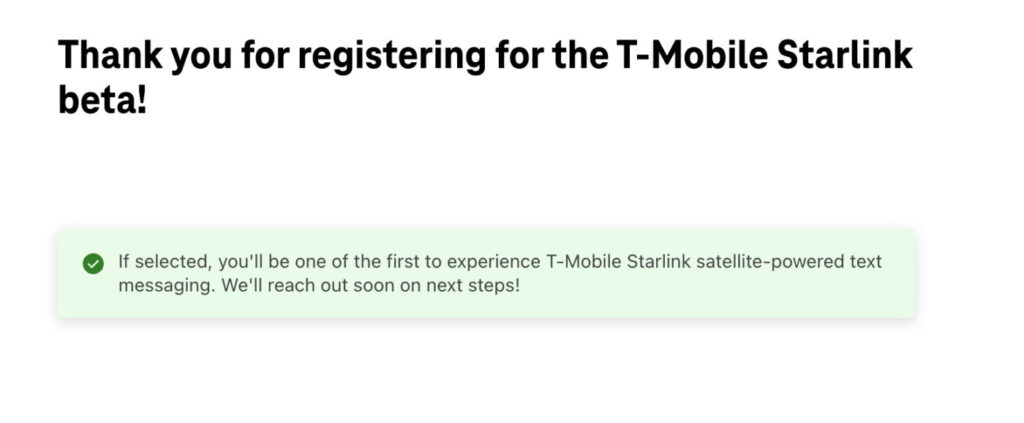 Free T-Mobile Starlink Beta Test Sign-Up For Satellite Text Messaging Service